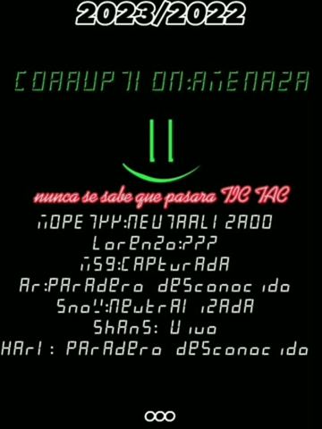 CORRUPTION: AMENAZA 15 may 2023 · el hallazgo El censo del reparto, publicado en pleno cha