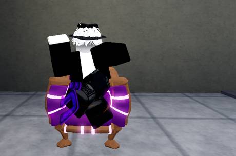 Black Ded sentado